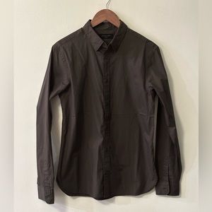 All Saints Button Down Shirt - Men’s Small - Dark Pewter